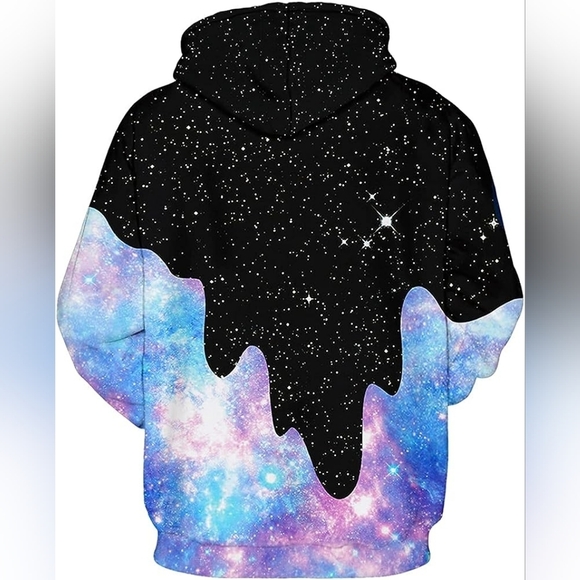 New Men's Graphic Drawstring Hoodie Sweater Multiple Sizes - Picture 4 of 6